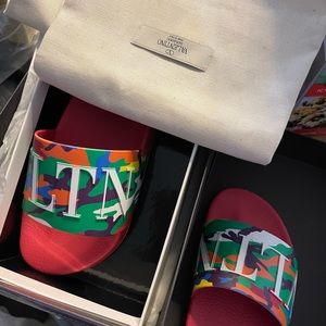 Valentino Camo Slides